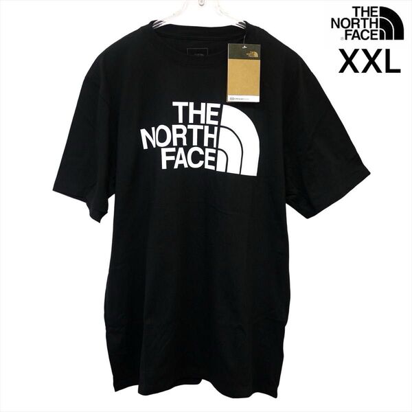 USA限定新品 ノースフェイス ビッグハーフドームロゴ 半袖Tシャツ XXL 黒 The North Face
