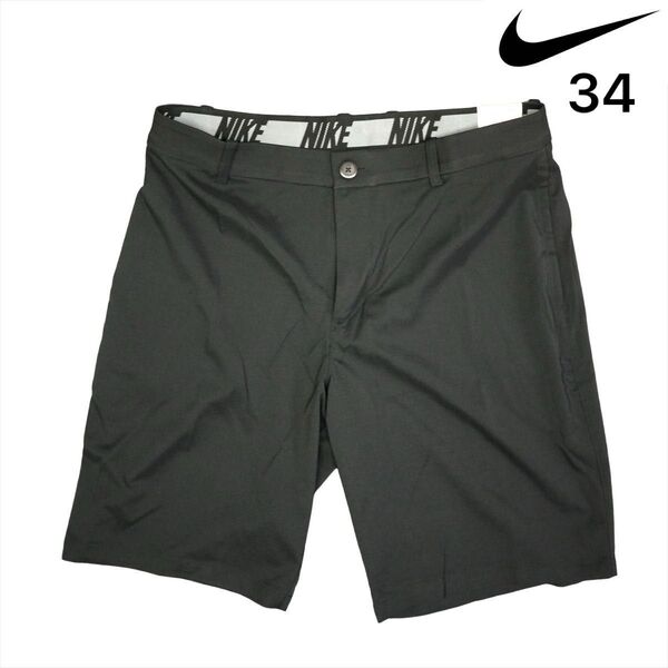 新品 ナイキ ゴルフ ドライフィット ストレッチ ショートパンツ 34 黒 NIKE GOLF ブラック