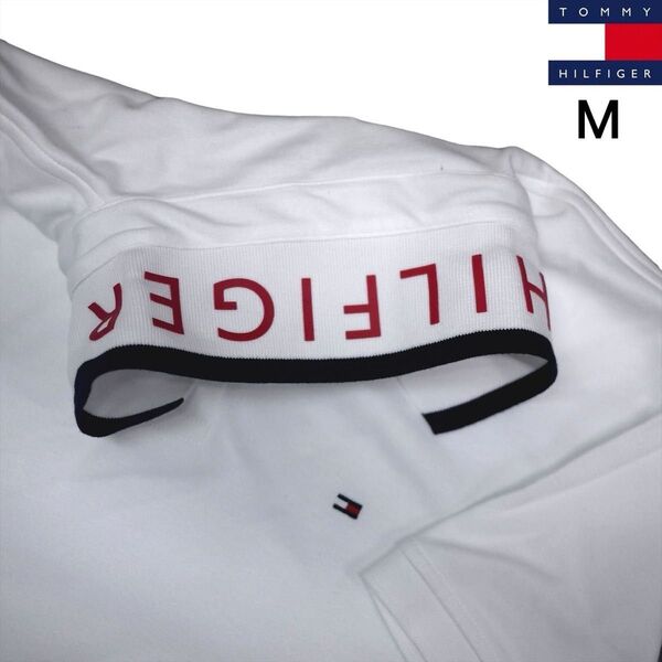 トミーヒルフィガー M 刺繍ロゴ 100%コットン ポロシャツ ゴルフにも TOMMY HILFIGER