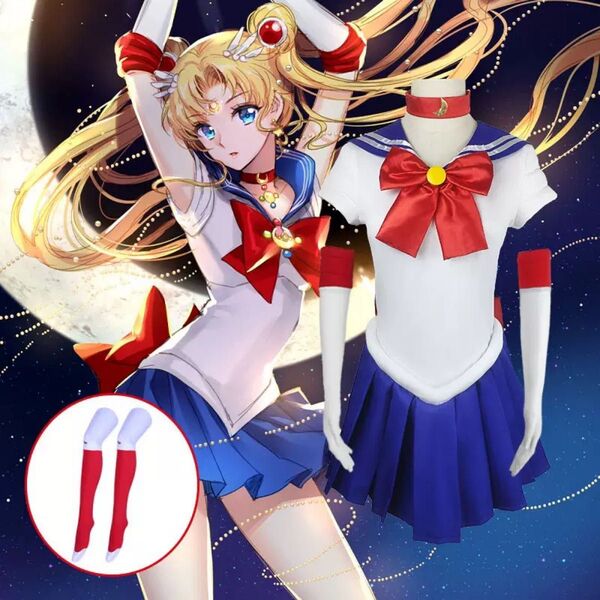 【Lサイズ】美少女戦士セーラームーン 月野うさぎ風 コスプレ衣装 ハロウィン/撮影用
