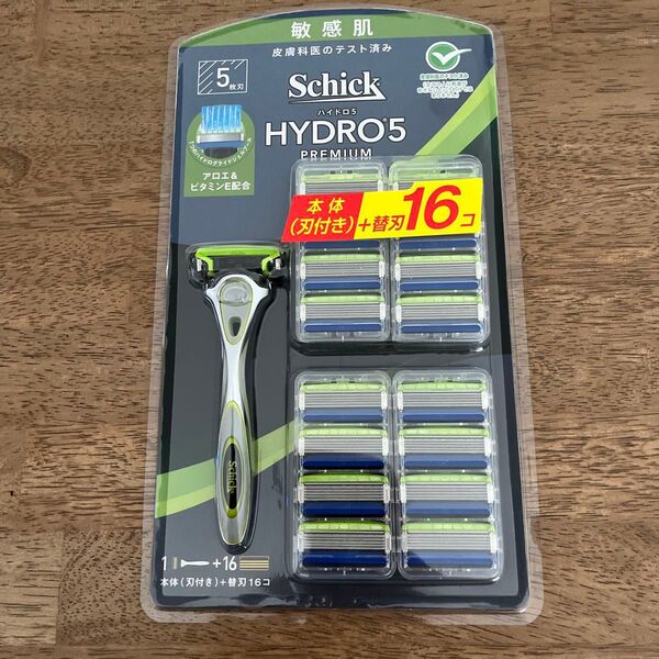 ★新品未開封★Schick (シック) 5枚刃 ハイドロ5 プレミアム 敏感肌用 本体+替刃16P