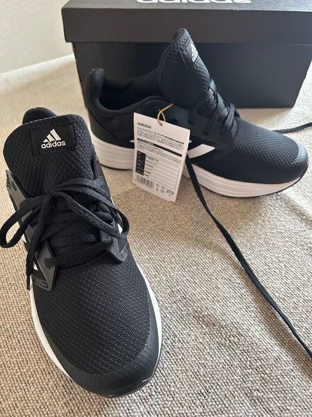 adidas ランニングシューズ 27cm ブラック 未使用