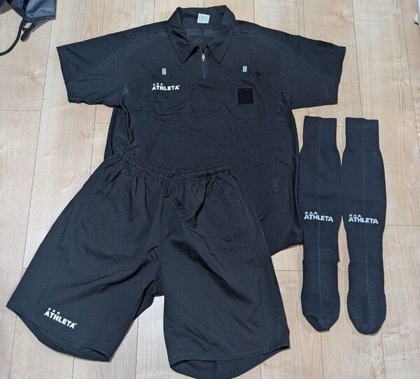 アスレタ審判服 サッカーレフリーウェア上下 Lサイズ