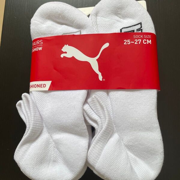 PUMA ショートソックス 白 6足セット 25〜27cm 新品未使用 ホワイトソックス