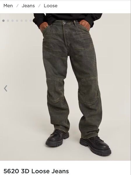 【新品未着用】G-STAR RAW ジースターロウ ELWOOD 立体裁断デニム 5620 3D Loose jeans