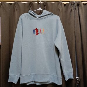 美品 レディース パーカー LL 起毛 ディズニー 刺繍 大きい パーカー
