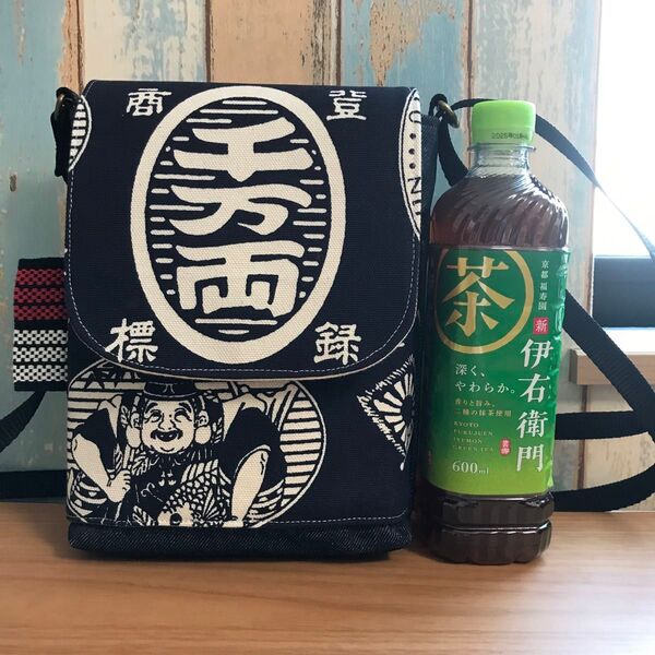 730 濃紺 男性8号帆布 前掛け 酒屋 昭和レトロ ハンドメイド スマホポーチ