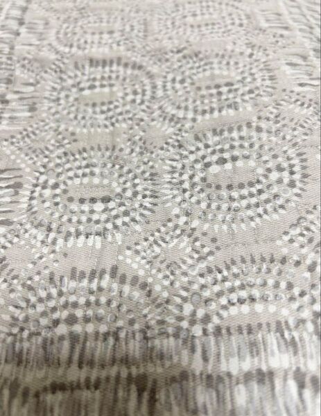 <ZARA HOME> グレー 幾学模様 ベッドカバー 綿100
