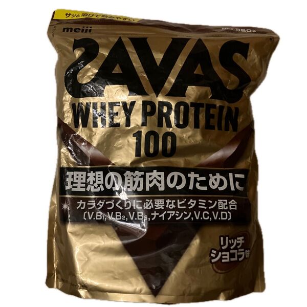 SAVAS ホエイプロテイン100 リッチショコラ味 明治980g