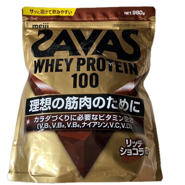 SAVAS ホエイプロテイン100 リッチショコラ味 明治980g