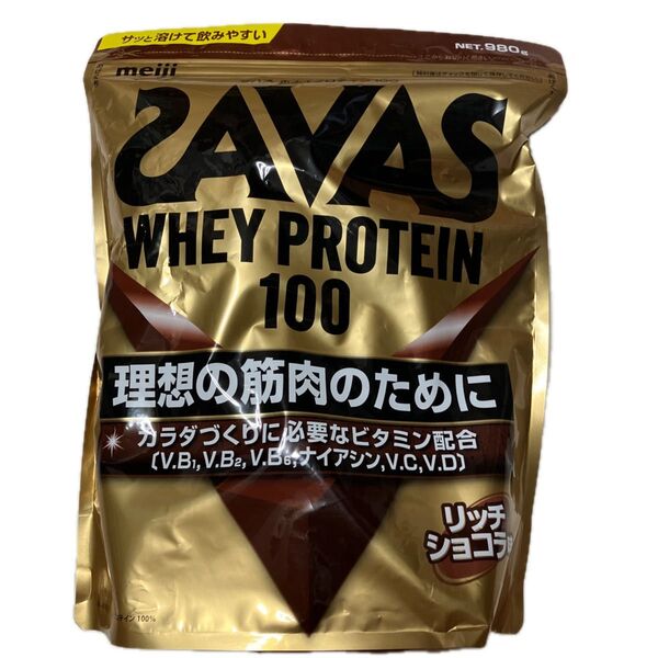 SAVAS ホエイプロテイン100 リッチショコラ味 明治980g