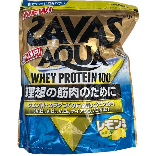 SAVAS アクア ホエイプロテイン100 レモン風味 明治 800g