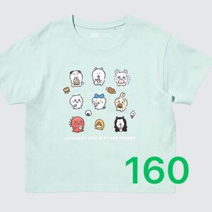 ユニクロ ちいかわ x ナガノのくま UT ライトグリーン 160