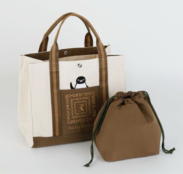 紀ノ国屋 Suicaのペンギン ランチバッグ ブラウン