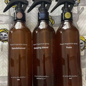 ルームフレグランススプレー 300ml 白檀 おやすみブレンド ゆず 3本おまとめ