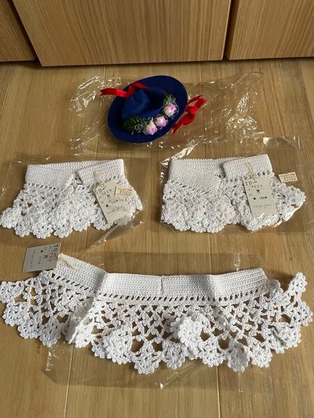 新品 小型犬猫 ペット スカーフ 帽子 レース 刺繍 ヴィンテージ アンティーク