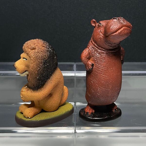 ユージン 朝隈俊男コレクション レジンキャストモデル 動物の気持ち ライオン&カバ