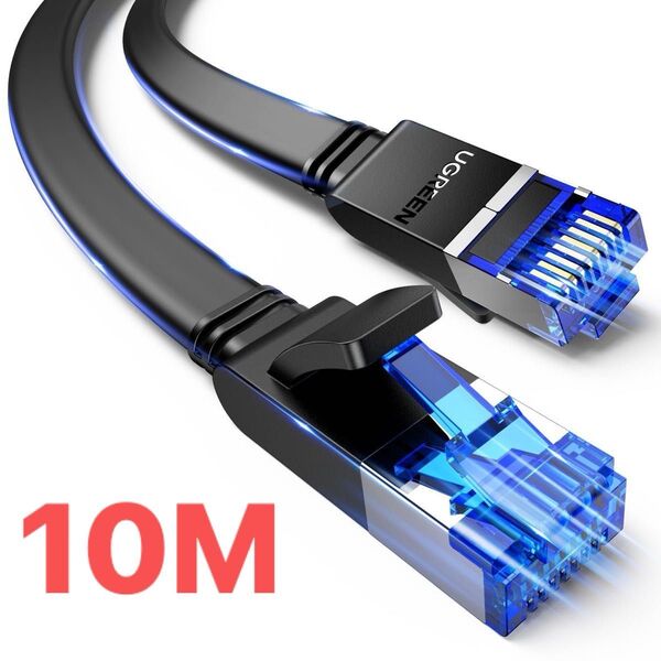 LANケーブル CAT8 ハイスピード フラットケーブル イーサネット 10M