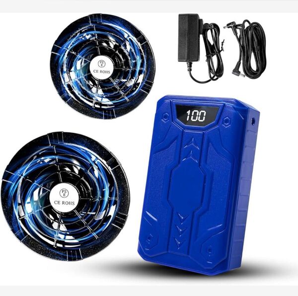【2025業界超強40V/30000mAh】ファンバッテリーセット 空調作業服 バッテリー 熱中症対策 ファン 猛暑対策 暑さ対策