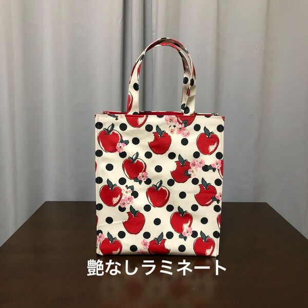 ハンドメイド 艶なしラミネート縦長トートバッグ(キャスキッドソン)