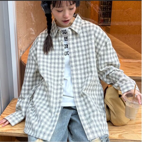 CIAOPANIC TYPY チャオパニックティピー【UNISEX】ポコポコチェックシャツ Lサイズ