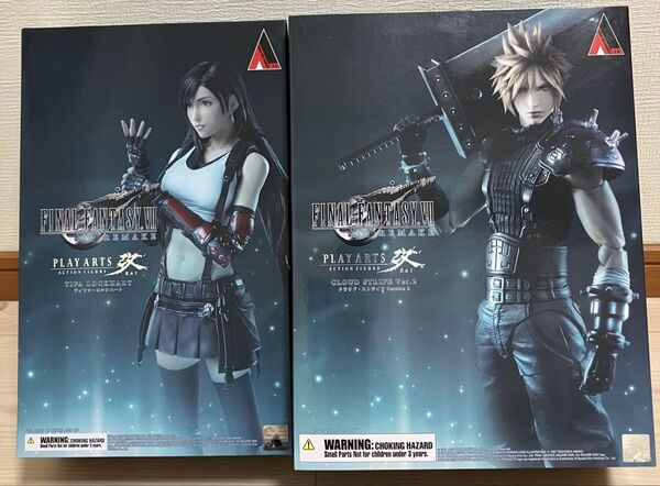 最終セット 新品未開封 セット プレイアーツ改 ファイナルファンタジーVII リメイク クラウドVersion 2 ティファ