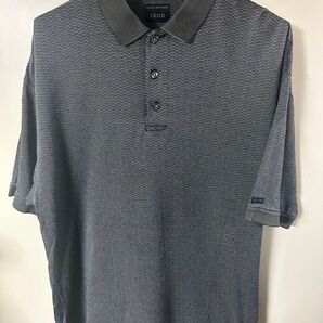 【希少 IZOD LACOSTE】インド製 70-92s ポロシャツ L ワニ無し総柄 アメリカ版ラコステ アイゾットラコステ