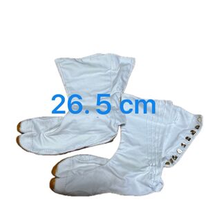 地下足袋 (マルゴ) 貼付 踵クッション 祭りジョグ 白 26.5cm