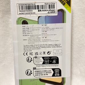 OUKITEL C53 スマートフォン Ram 4+4 Room 64G 新品未開封 Blue
