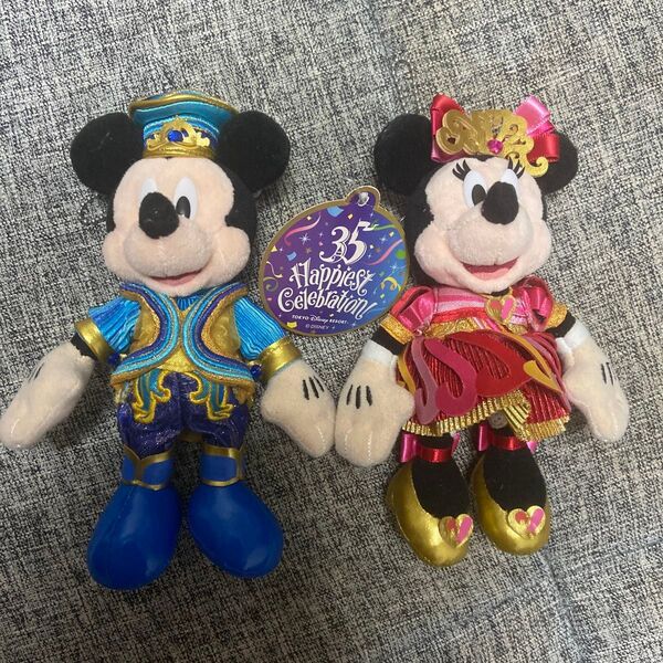 ミッキー ミニー ぬいぐるみバッジ ドリーミングアップ happiest celebration ディズニー グッズセット