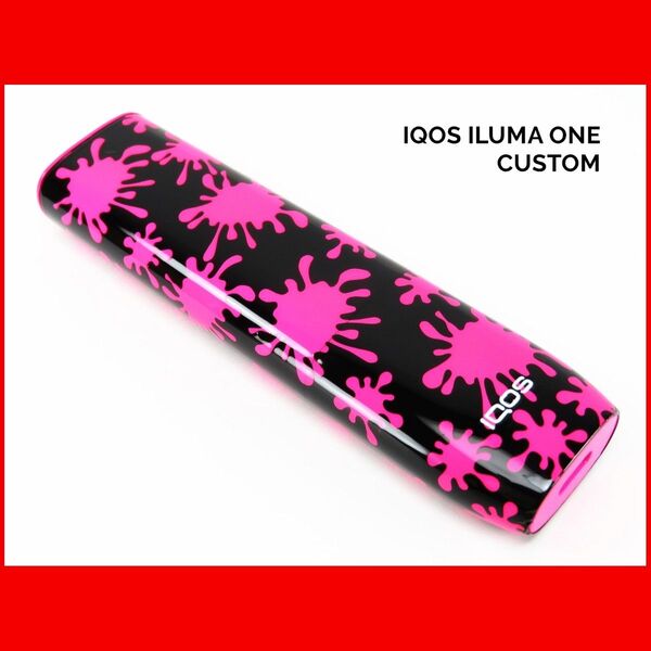 1点物 IQOS ILUMA ONE アイコス イルマ ワン 本体 スプラッシュ ピンク カスタム ペイント 塗装 電子 たばこ