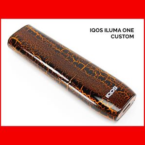1点物限定 IQOS ILUMA ONE アイコス イルマ ワン 本体 クラック カスタム ペイント 塗装 電子 タバコ たばこA