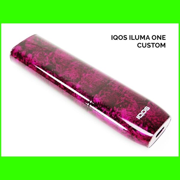 限定 IQOS ILUMA ONE アイコス イルマ ワン 本体 ラップペイント ピンク パープル カスタム ペイント 電子たばこ