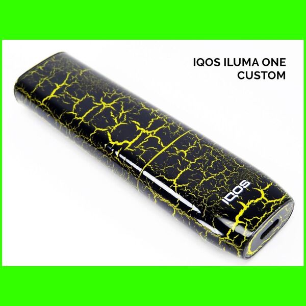 1点物限定 IQOS ILUMA ONE アイコス イルマ ワン 本体 クラック カスタム ペイント 塗装 電子 タバコ たばこC