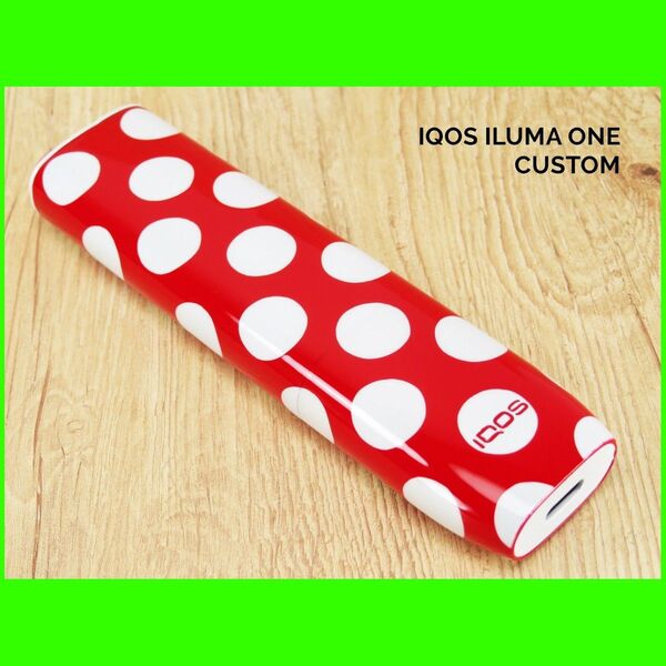 1点物 限定 IQOS ILUMA ONE アイコス イルマ ワン 本体 水玉 柄 ドット カスタム ペイント 塗装 電子 タバコ