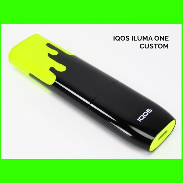 1点物限定 IQOS ILUMA ONE アイコス イルマ ワン 本体 インク 垂れ ペンキ カスタム ペイント 塗装 電子たばこ
