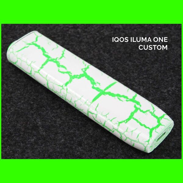 1点物限定 IQOS ILUMA ONE アイコス イルマ ワン 本体 クラック カスタム ペイント 塗装 電子 タバコ たばこD