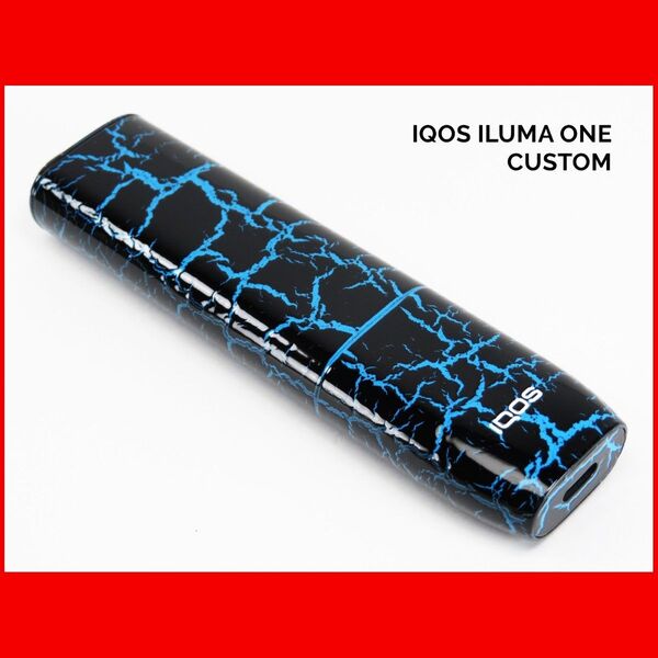1点物限定 IQOS ILUMA ONE アイコス イルマ ワン 本体 クラック カスタム ペイント 塗装 電子 タバコ たばこF