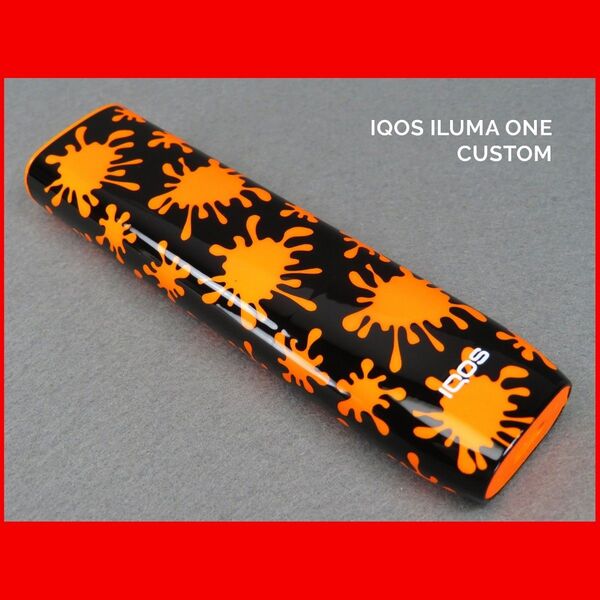 1点物 IQOS ILUMA ONE アイコス イルマ ワン 本体 スプラッシュ オレンジ カスタム ペイント 塗装 電子 たばこ
