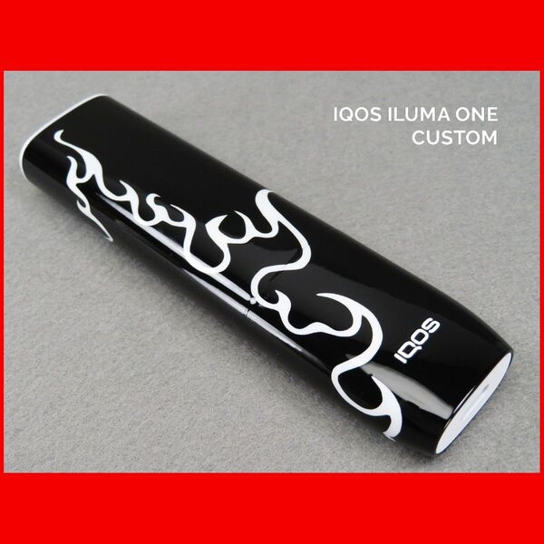 1点物 IQOS ILUMA ONE アイコス イルマワン 本体 ファイヤー パターン カスタム ペイント 塗装 電子タバコ 炎C