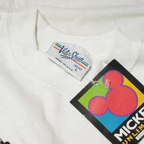 ミッキーマウス MICKY NEW YORK スウェットシャツ Made in USA デッドストック L 難ありの画像2