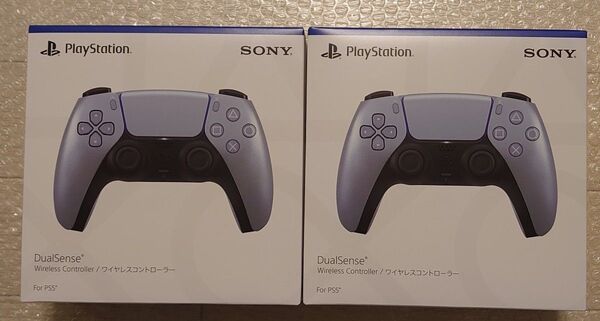 2個セット 新品 未開封 PS5 Dualsense ワイヤレスコントローラー スターリングシルバー