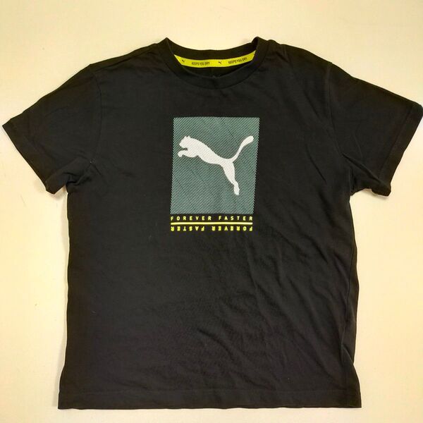 PUMA 半袖 Tシャツ 150 キッズ 黒 プーマ トップス 子供
