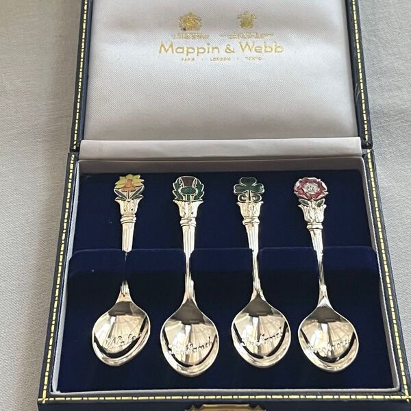 Mappin & Webb マッピン&ウェッブ カトラリー スプーン 国花 デミタススプーン コーヒースプーン ミニスプーン
