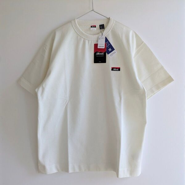 25SS 新品未使用【NANGA/ナンガ】ECO HYBRID BOX LOGO EMB/ミニボックスロゴ刺繍Tシャツ Мサイズ