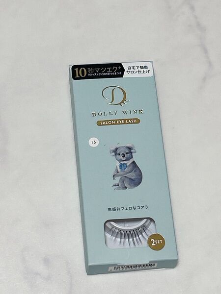 ドーリーウインク サロンアイラッシュ15束感おフェロなコアラ 2ペア入り