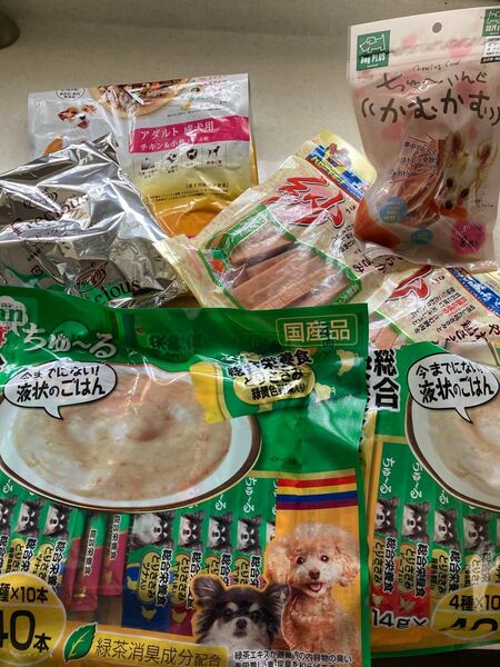 犬用おやつ いなば未開封Wanちゅ〜る他 いなば とりささみ ちゅーる 総合栄養食 wanちゅーる