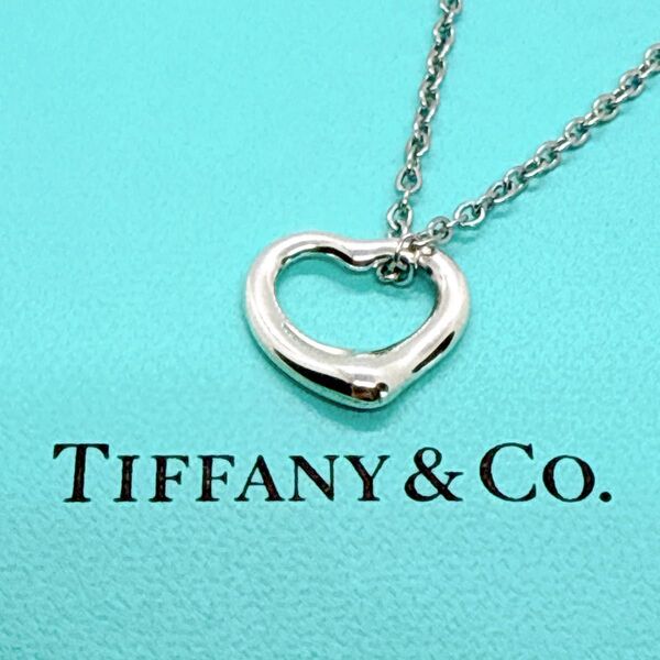 【社外チェーン】ティファニー オープン ハート ネックレス 1.4×1.5cm TIFFANY Tiffany SV925
