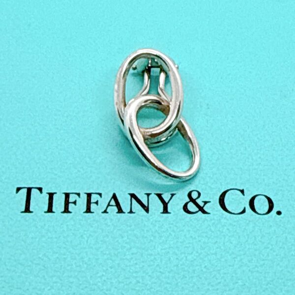 【片耳 美品】TIFFANY&Co. ダブル ループ イヤリング シルバー925 ピアス