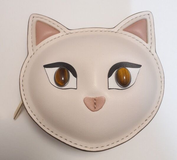 kate spade ケイトスペードニューヨーク ネコ型 コインケース 映画「キャッツ」 コラボ 猫の顔 レザー 小銭入れ